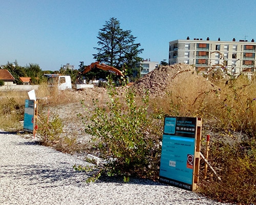 Les Jardins de Ravel - Début du chantier à Soyaux
