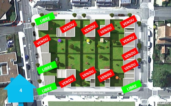 Plan de construction - Les Jardins de Ravel - Soyaux